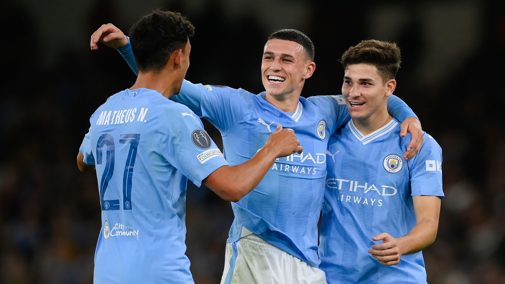 Manchester City's Thrilling 3-1 Victory Over Red Star Belgrade Alvarez and Rodri Shine